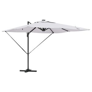 vidaXL Roma aurinkovarjo LED -nauhavalot Beige 286 x 284 x 270 cm