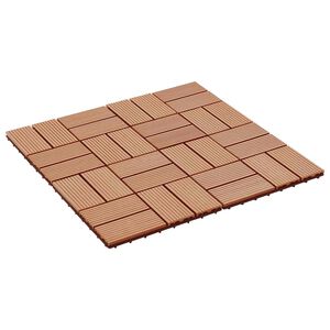 vidaXL Laudat 22 kpl Tiikki 30 x 30 cm WPC