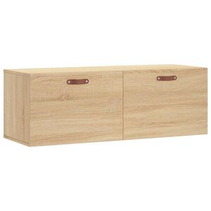 vidaXL Sein&auml;kaappi Sonoma-tammi 100x36,5x35 cm tekninen puu
