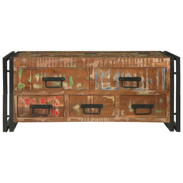 vidaXL Sohvapöytä Monivärinen Kierrätetty massiivinen puu