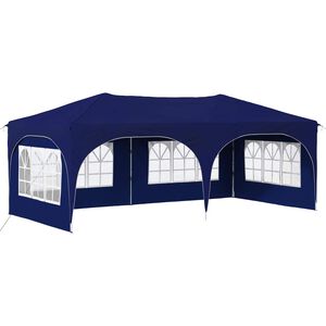 vidaXL Pop-up Juhlateltta 575 x 288 x 245 cm Sininen Oxford-kangas
