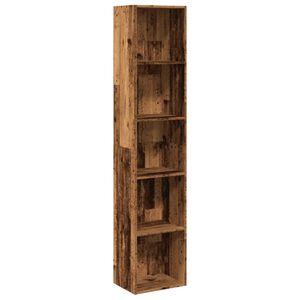 vidaXL Kirjahylly vanha puu 40x30x189 cm tekninen puu