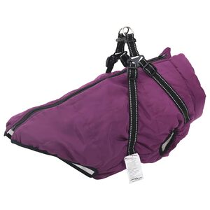 vidaXL Koiran Takki Violetti L52 Fleece ja polyesteri