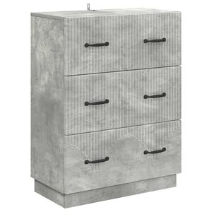 vidaXL Laatikkokaappi Betoninharmaa 66 x 34,5 x 87 cm Tekninen puu