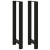 vidaXL Baarip&ouml;yd&auml;n jalat mustat 2 kpl 50x(110-111) cm ter&auml;s