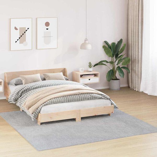 vidaXL Liukumaton Shaggy Matto Harmaa 200 x 200 cm PP