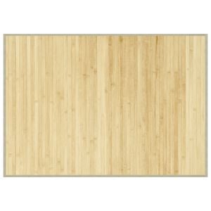 vidaXL Matto suorakaide vaalea luonnollinen 70x100 cm bambu