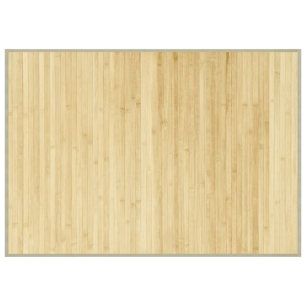 vidaXL Matto suorakaide vaalea luonnollinen 70x100 cm bambu
