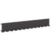 vidaXL Nurmireunus 10 kpl 102 x 15 x 4 cm Ter&auml;s Musta