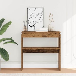 vidaXL Konsolip&ouml;yt&auml; vanhaa puuta 80x30x80 cm lastulevy
