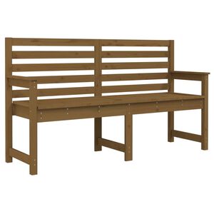 vidaXL Puutarhapenkki hunajanruskea 159,5x48x91,5 cm t&auml;ysi m&auml;nty