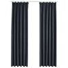 vidaXL Pimennysverhot koukuilla 2 kpl antrasiitti 140x225 cm