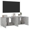 vidaXL TV-seinäkaapit LED-valoilla 2 kpl betoninharmaa 60x35x41 cm