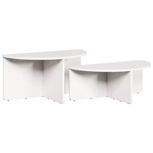 vidaXL Sohvap&ouml;yt&auml; 2 kpl Valkoinen 79 x 39,5 x 40 cm T&auml;ysi m&auml;nty