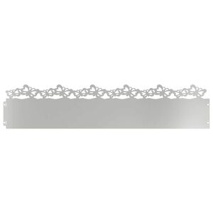 vidaXL Nurmikonreunukset 10 kpl 103 x 0,05 x 22 cm Galvanoitu ter&auml;s