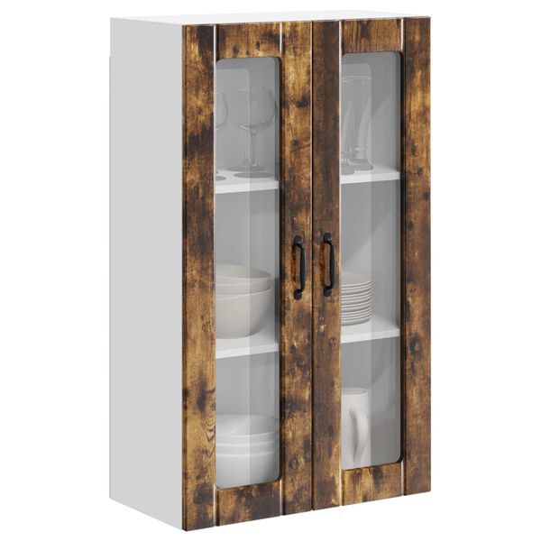 vidaXL Keitti&ouml;n sein&auml;kaappi Savup&auml;hkin&auml; 60 x 31 x 100 cm Tekninen puu