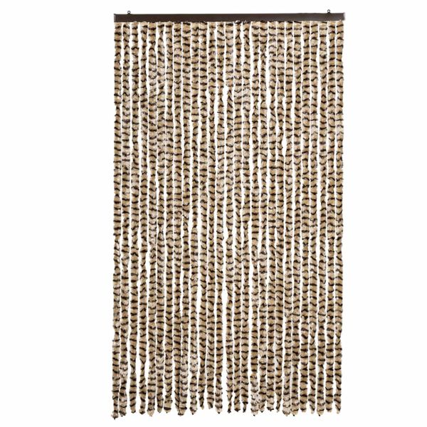 vidaXL Hyönteisverho beige ja ruskea 118x220 cm chenille