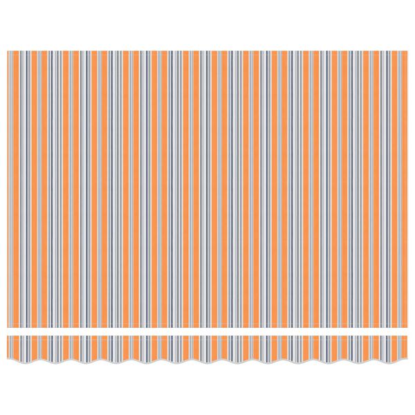 vidaXL Vetoutuva markiisi Sininen ja Oranssi 350 x 250 cm