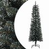 vidaXL Ohut tekojoulukuusi jalustalla vihre&auml; 150 cm PVC