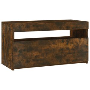 vidaXL TV-taso LED-valoilla savutammi 75x35x40 cm