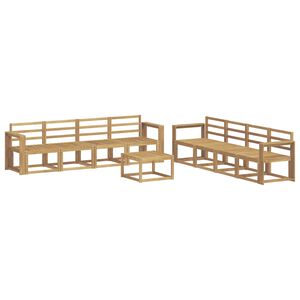 vidaXL Ulkosohvakokoelma 9 pcs valkoinen 59 x 59 x 37 cm