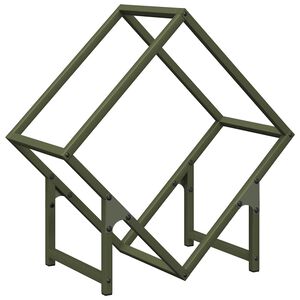 vidaXL Polttopuuteline 50x25x50 cm kylm&auml;valssattua ter&auml;st&auml;
