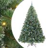 vidaXL Tekojoulukuusi 300 LED-valoilla Vihre&auml; 240 cm PE ja PVC