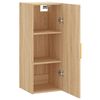 vidaXL Seinäkiinnitettävä kaappi Sonoma-tammi 34,5x34x90 cm