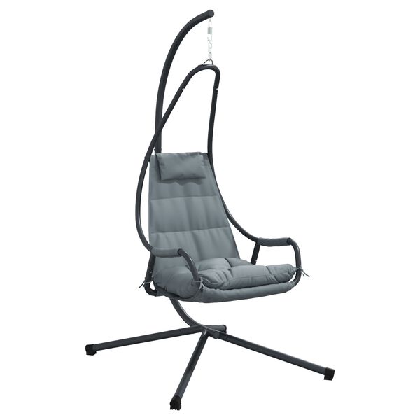 vidaXL Riippuva munatuoli Antrasiitti 94 x 107 x 196.5 cm Ter&auml;s