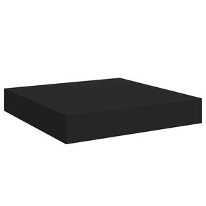 vidaXL Kelluva sein&auml;hylly musta 23x23,5x3,8 cm MDF