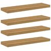vidaXL Sein&auml;hylly Sein&auml;kiinnitett&auml;v&auml; 4 kpl Ruskea 90 x 23,5 x 3,8 cm