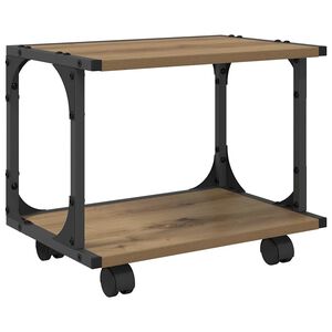 vidaXL Tulostinpidike Artisan tammi 41 x 28 x 33.5 cm Tekninen puu