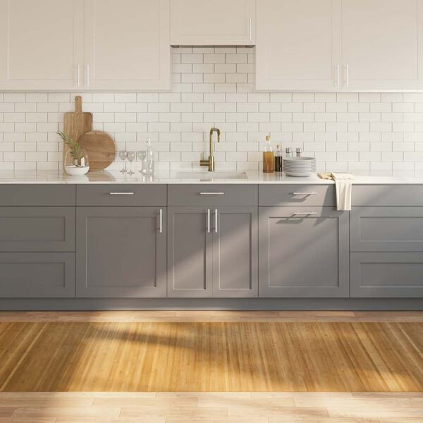 vidaXL Matto suorakaide luonnollinen 100x500 cm bambu