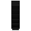 vidaXL Kenkäkaappi musta 34x30x105 cm täysi mänty