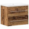 vidaXL Kylpyhuoneen allaskaappi 2 kpl Vanha Puu 60 x 38,5 x 48 cm