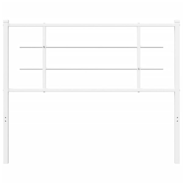 vidaXL Metallinen vaihtop&auml;&auml;ty valkoinen 107 cm