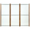 vidaXL 3-Paneelinen tilanjakaja kermanvalkoinen 210x170 cm