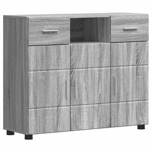 vidaXL puinen kaappi Harmaa Sonoma 88,5 x 30,5 x 73 cm Tekninen puu