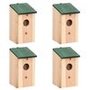 vidaXL Linnunp&ouml;nt&ouml;t 4 kpl puu 12x12x22 cm