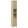 vidaXL Kylpyhuonekaappi Sonoma-tammi 30x30x183,5 cm lastulevy