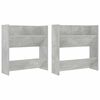 vidaXL Sein&auml;kenk&auml;kaapit 2 kpl betoninharmaa 60x18x60 cm lastulevy
