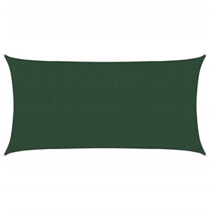 vidaXL Aurinkopurje 160 g/m&sup2; tummanvihre&auml; 2,5x5 m HDPE