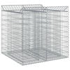 vidaXL Gabion Kohotettu Peti 2 kpl 100 x 100 x 100 cm Galvanoitu ter&auml;s