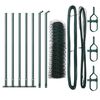 vidaXL Hitsattu metalliverkkoaita betoni-juurella 10 x 0,6 m (L x K)