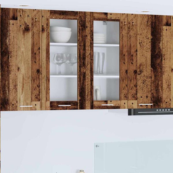 vidaXL Henkarikaappi ovella Vanha puu 80 x 31 x 80 cm Tekninen puu