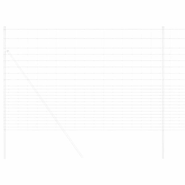 vidaXL Riista-aita Hopea 25 x 1,6 m Galvanoitu ter&auml;s