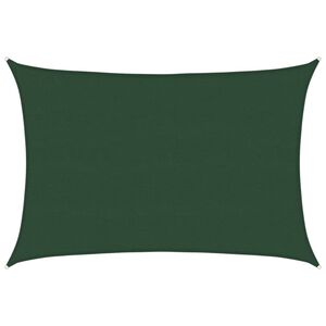 vidaXL Aurinkopurje 160 g/m&sup2; tummanvihre&auml; 5x6 m HDPE
