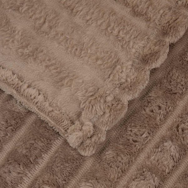 vidaXL Heittoviltti Camel 240 x 220 cm Fleese