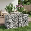 vidaXL Gabion Kohotettu Peti Hopea 100 x 50 x 60 cm Galvanoitu ter&auml;s