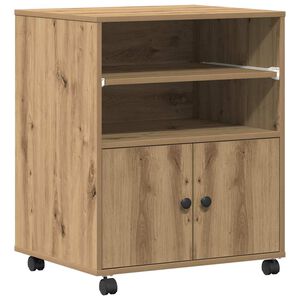 vidaXL Tulostinpidike Artisan tammi 60 x 48 x 74 cm Tekninen puu